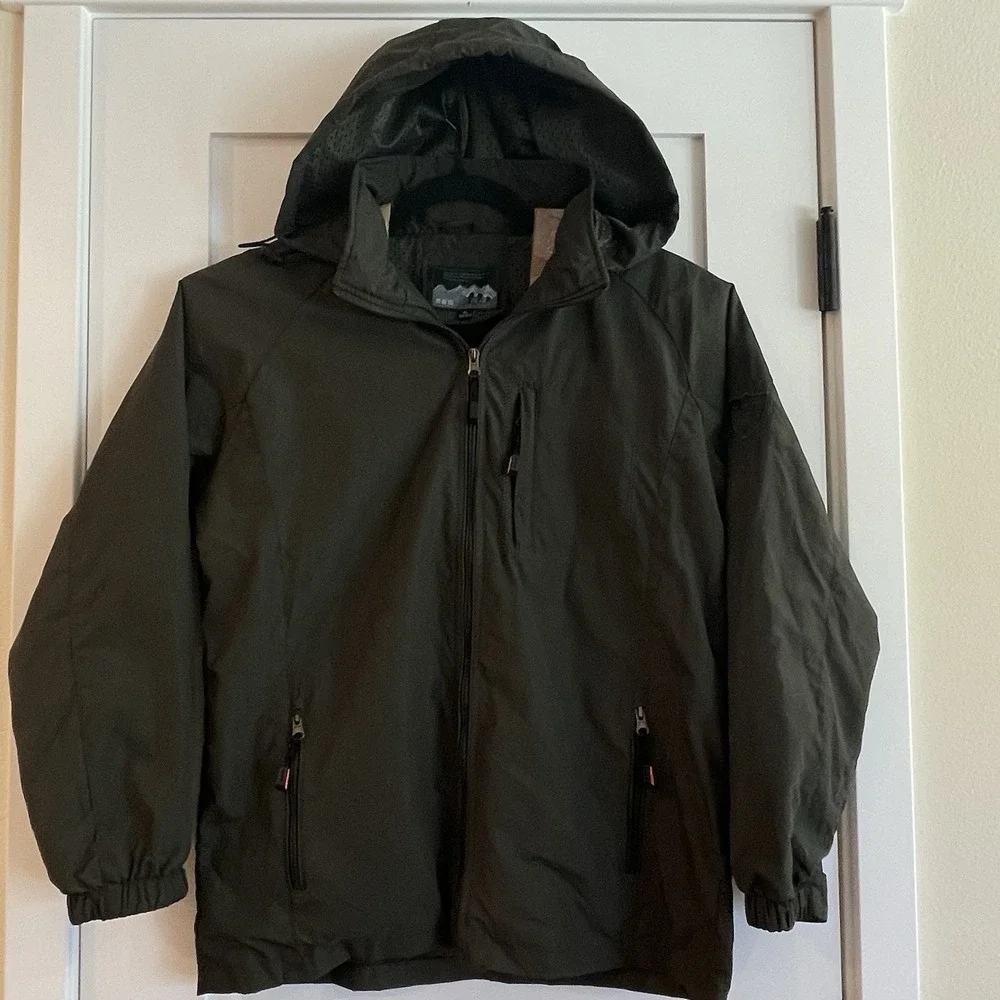 European American Style Industrial Military Outdoor Sport Jacket Mens L Green‎